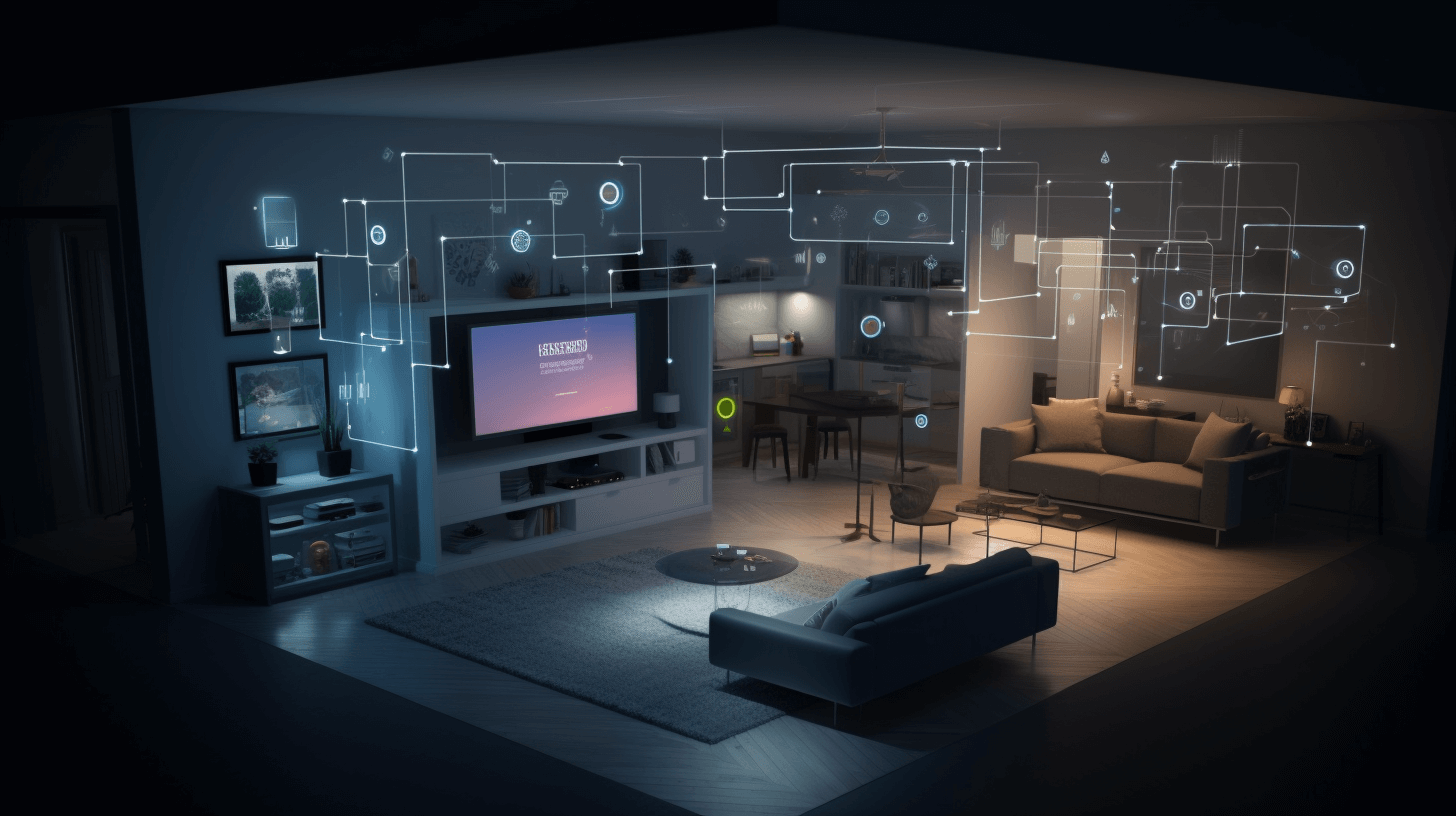 Smart Home Living Scene: Modern Home Automation